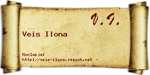 Veis Ilona névjegykártya